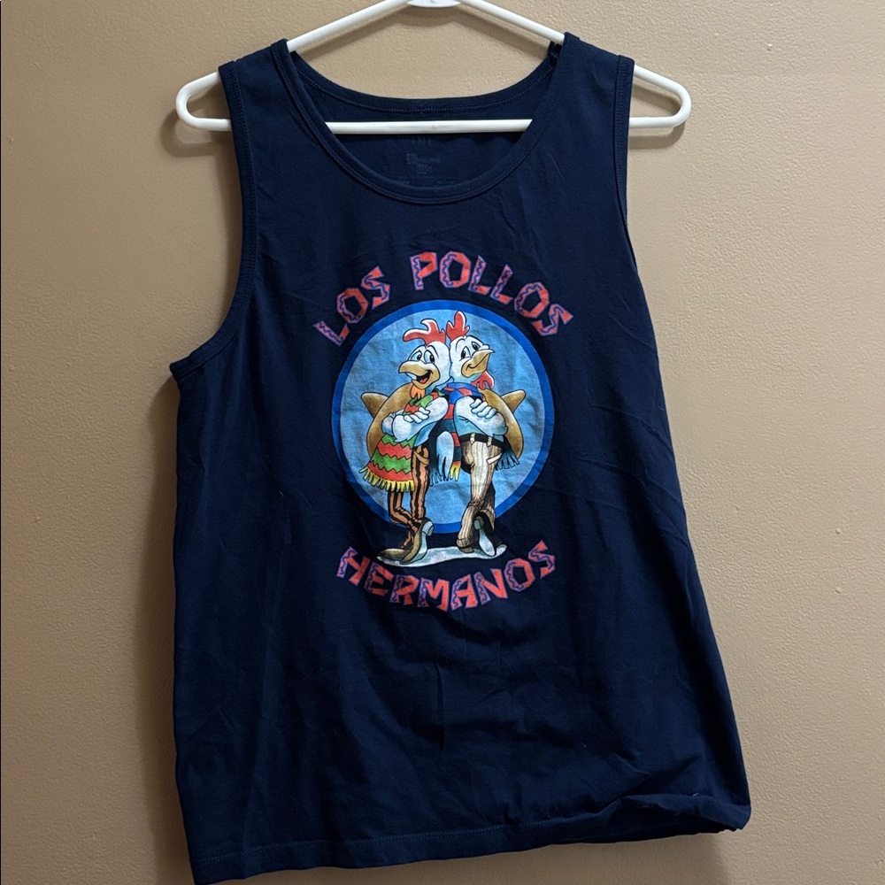 Los Pollos Hermanos Navy Tank Top